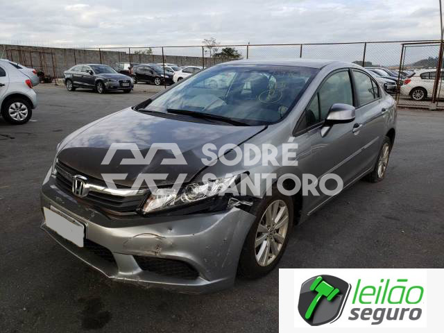 LOTE 002 HONDA/CIVIC LXS 1.8 16V I-VTEC 2014